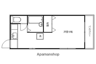アスピリエきよみ【201号室】の間取り