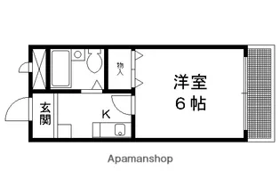 グレース紫竹【302号室】の間取り