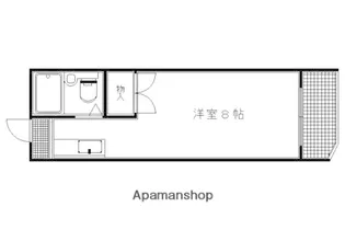 ササキビル【404号室】の間取り