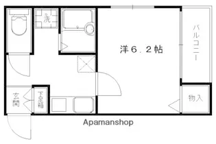 西陣パークハイツ【302号室】の間取り