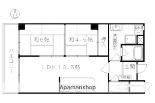 【分譲】御所前スカイマンション【208号室】の間取り