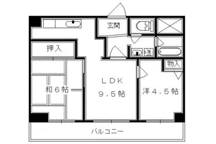 第33長栄今小路メリーハイツ【302号室】の間取り