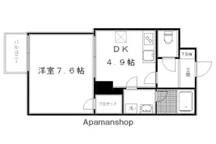 薬師町マンション【10階】の間取り