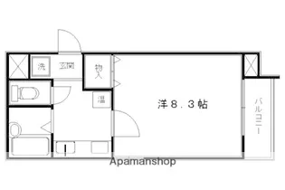 西陣の中【505号室】の間取り