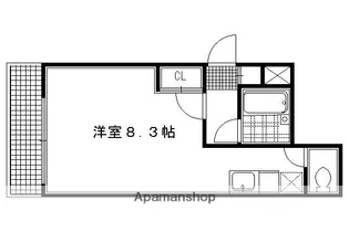 しきさいM【205号室】の間取り