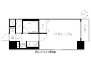 アクシルコート堀川今出川【305号室】の間取り