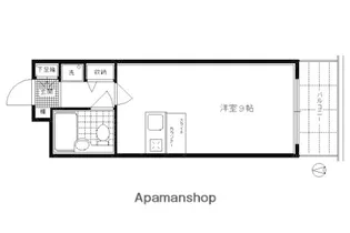DETOM-1西陣南【3階】の間取り