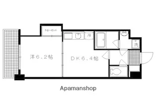 十四軒町マンション【5階】の間取り
