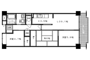 アネックス【503号室】の間取り