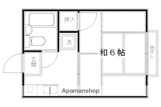 シティハイム常盤井【1階】の間取り