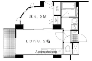 プラザ堀川寺之内【601号室】の間取り