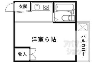パラータ上七軒【103号室】の間取り