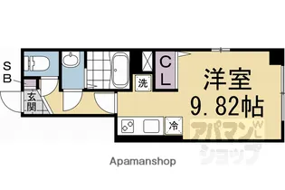 ATTRICE東堀川【403号室】の間取り