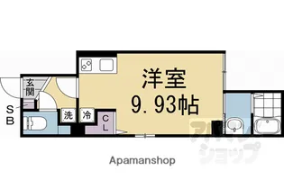 ATTRICE東堀川【202号室】の間取り