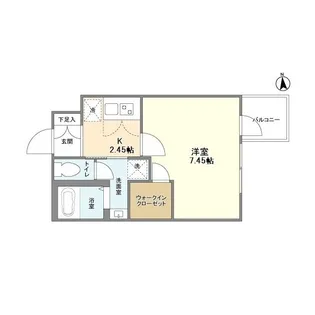 ウェルスクエア京都西陣WEST【4階】の間取り