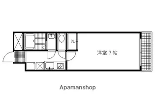 G・F二条城【302号室】の間取り