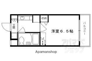 DETOMー1烏丸二条【505号室】の間取り