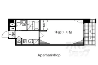 ベラジオ烏丸三条【203号室】の間取り