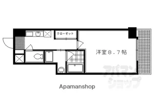 京都府京都市上京区十四軒町千本通出水下る【マンション】の間取り