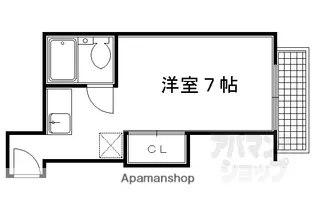サンローズ【402号室】の間取り