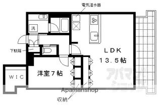 SーFORT二条城前【2301号室】の間取り