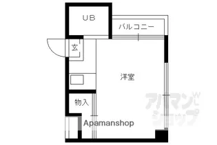 カーサ府庁前【203号室】の間取り
