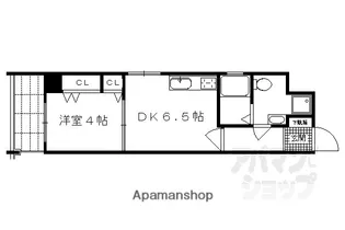 ORYZA三条西洞院【301号室】の間取り