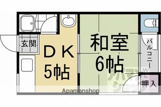 東丸太町マンション【301号室】の間取り
