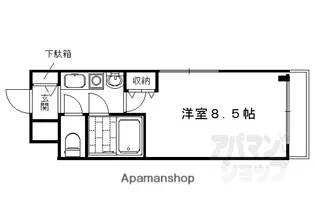 アスカ聚楽【304号室】の間取り