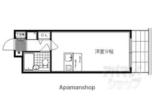 DETOMー1西陣南【306号室】の間取り