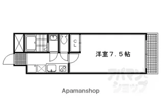 G・F二条城【203号室】の間取り