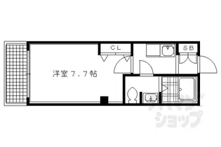 シャトー五福【101号室】の間取り