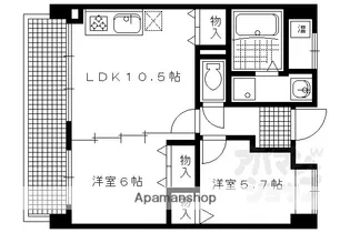 ベリエ茶五【203号室】の間取り