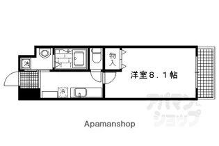 BO 上七軒【505号室】の間取り