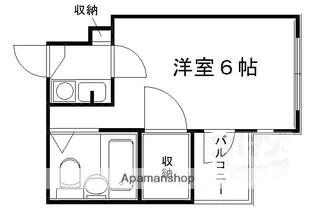 パレス・ナタリ【107号室】の間取り