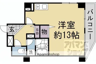 ホーユウコンフォルト二条城前【1106号室】の間取り