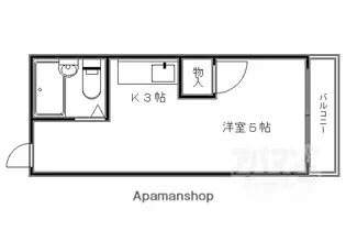 ワークスマンション【2-B号室】の間取り