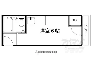 ワークスマンション【2-D号室】の間取り