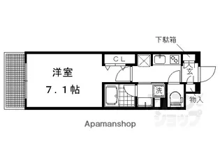 ベラジオ堀川今出川II【204号室】の間取り