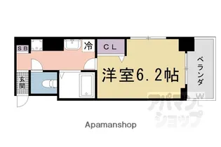 キャンパスヴィレッジ京都今出川通【511号室】の間取り