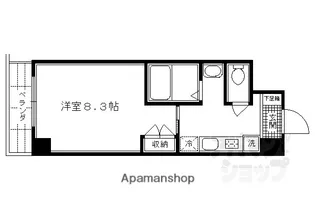 1Kの間取り画像