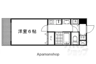 プレサンス京都御所東【702号室】の間取り