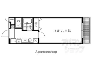 ルミネ四季彩館【202号室】の間取り