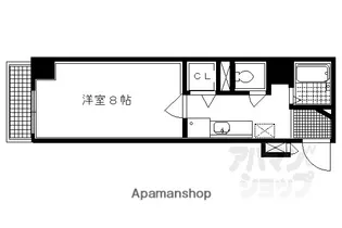 セレッソコート京都御所西【701号室】の間取り