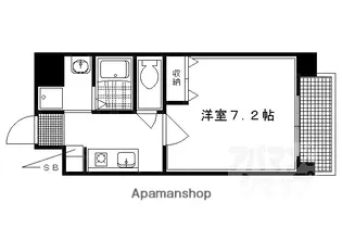 クリスタルグランツ京都御所北【101号室】の間取り