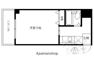CASA DE大橋【407号室】の間取り