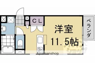 ネオガーランド御所南【102号室】の間取り