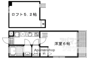 ロフティ智恵光院今出川【102号室】の間取り