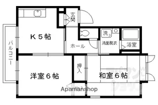 びれっじきさらぎII【102号室】の間取り