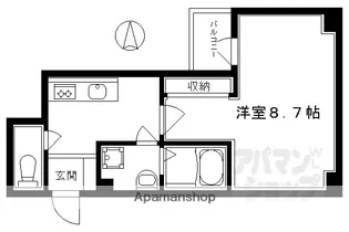 ペペ御所南【303号室】の間取り